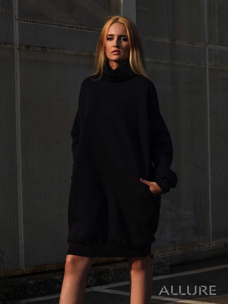 Turtleneck Midi Dress "Jasna"