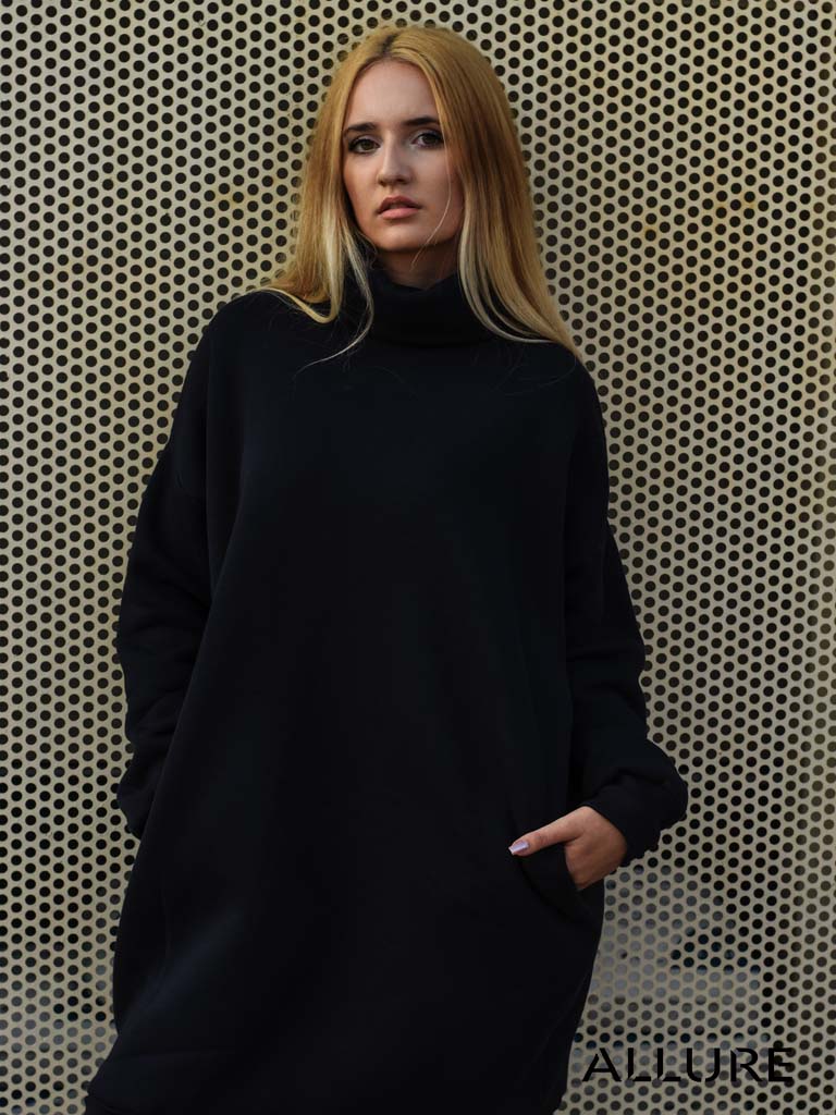 Turtleneck Midi Dress "Jasna"